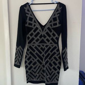 black n diamantes dress